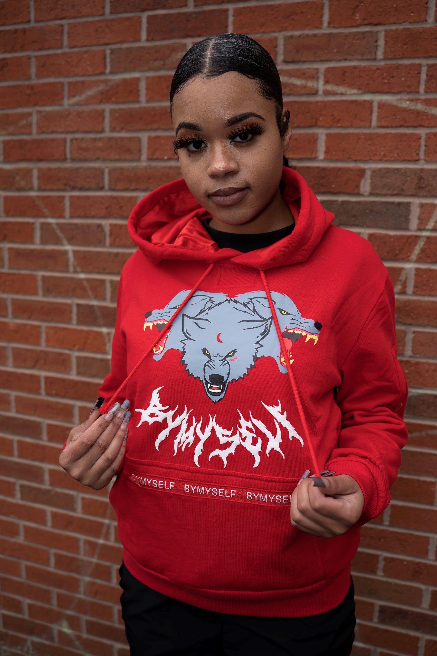 “Me Myself & I” Hoodie (Red)