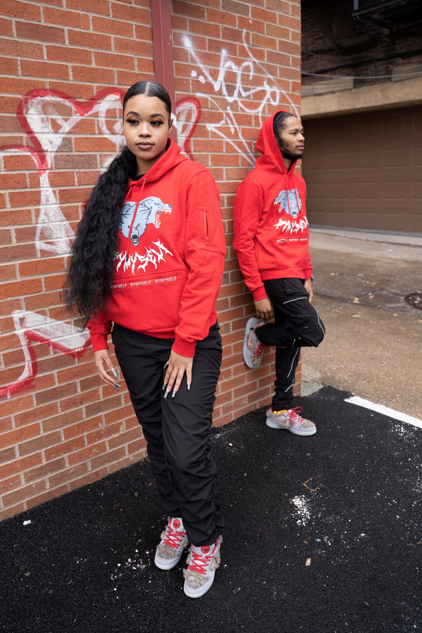 “Me Myself & I” Hoodie (Red)