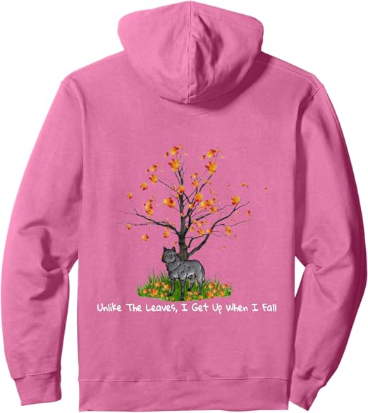 Fallen Leaves - Bright Pink Hoodie