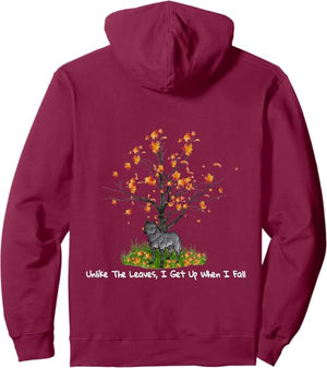 Fallen Leaves - Burgundy Hoodie