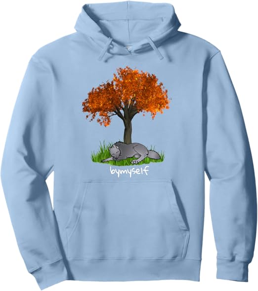 Fallen Leaves - Carolina Blue Hoodie