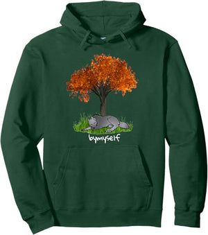 Fallen Leaves - Dark Green Hoodie