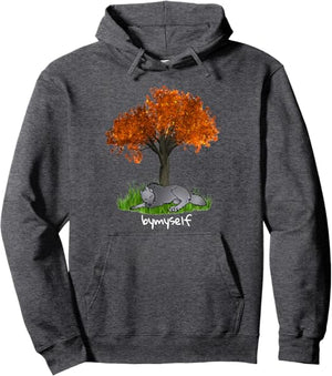 Fallen Leaves - Dark Heather Grey Hoodie