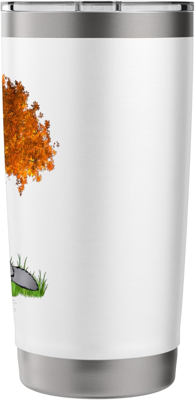 Fallen Leaves - White Tumbler