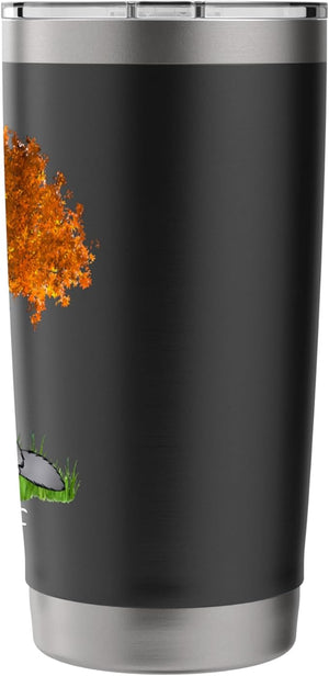 Fallen Leaves - Black Tumbler