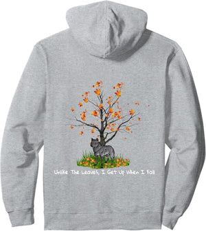 Fallen Leaves - Heather Grey Hoodie