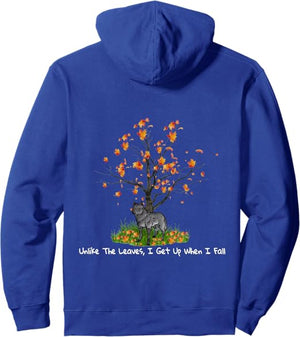 Fallen Leaves - Royal Blue Hoodie