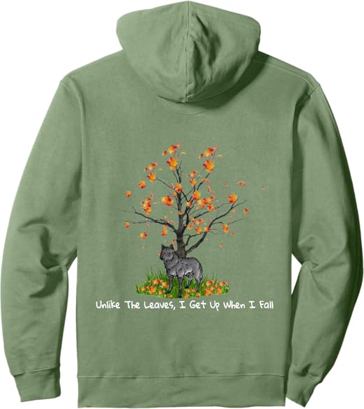 Fallen Leaves - Sage Green Hoodie